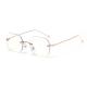 Flat Mirror Ladies Street Shooting Square Frameless Glasses Trendy 130MM