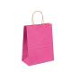 Custom Shopping Packaging Paper Bags With Handles Clothing Retail Pink Gift Bag