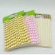Water Resistance Paper Restaurant Supplies , Colored Paper Straws Eco - Friendly
