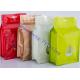 Plastic Stand Up Square Bottom Coffee Storage Bags With Window Designs