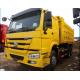 Yellow Color 371hp Heavy Duty Dump Truck 6x4 With ZF8118 Steering