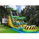 Air Blow Commercial Inflatable Water Slides 0.55mm PVC Tarpaulin Material