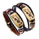 Top sale good quality wide alloy braided bracelet wholesale