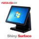 3 Years Warranty 17 Inch Piano Paint Capacitive Dual Touch Screen Billing Machine