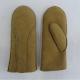 S M L XL Sheepskin Shearling Leather Mitten Gloves