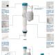 Sanitary Ware Bathroom Flush Tank Fitting Mechanism Dual Flush Valve For Toilet