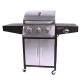 Outdoor Stainless Steel BBQ Gas Grills with 10000BTU*4 Burners and Side Table