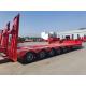 13M 50Tons Loader Heavy Duty  Lowboy Semi Trailer For Transporting Excavator Gooseneck 3 Axles Low bed