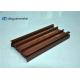 Alloy 6063 Wood Grain Aluminum Profiles 5.98 Meter Length Customized Shape