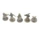 In Stock Bronze Plated Zinc Alloy Metal Statues Metal Figurines For Board Game