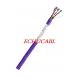 ROHS PVC Electrical Shield Multi-conductor cable UL2464 80℃ 300V with UL Certificate in purple Color