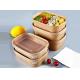 Rectangular Brown Paper Rice Bento Salad Takeaway Boxes