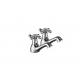 Polished Bathroom Mixer Faucet Kitchen Sink Mixer Single Handle