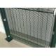 Airport Powder Coating Green Color 4.5mm Anti Climb Wire Mesh Fencing
