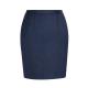 Work Occasion Knee-Length Plain Dyed Button Cotton Pencil Skirt for Elegant Office Lady