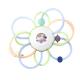 Baby Puzzle Silicone Hand Grab Ball Toy Food Grade Silicone Early Education Vocal Hand Grab Ball Toy
