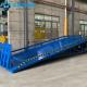 Custom Blue Loading And Unloading Goods Manual Dock Ramp For Warehouse