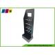 Black Printing Cardboard Floor Promotion Sales Display Stand With Plastic Pegs HD064