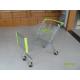 150L Supermarket Shopping Trolley Carts With Anti UV Plastic Parts and 5 Inch Casters