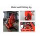 Small Water Well Borehole Drilling Rig GK-200 Color Customized With Hydraulic Feeding