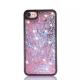 PC+TPU Star Love Sequins Color Mix Glitter Quicksand Black Border Back Cover Cell Phone Case For iPhone 7 6s Plus