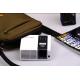 mini portable LED DLP projector X1+ with HDMI, Audio Out, AV in, SD card port support 100G