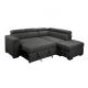 OEM/ODM Furniture Factory latest design for three people sitting living room sofa round armrest sofa bed with cup holder