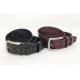 FK12149 Mens Casual Leather Belt Simple Style 3.8cm Width With Cutout Effect