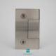 Middle Flat Shape Stainless Steel Glass Door Hinges Wall Mounting Easy Installation