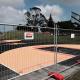 Modular 2.1m x 2.4m Galvanized Metal Fencing Quick-Assembly Tempoary Barrier for Events & Roadworks