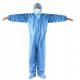 Flame Resistant Disposable Isolation Gowns , Breathable Disposable Coveralls