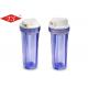 Durable Clear Plastic Filter Housing , RO Water Filter Housing 10 Inch Height