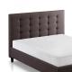 Anti Fading Upholstered Queen Bed , Durable Queen Size Fabric Headboard