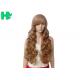 Synthetic Natural Hairline Lace Front Wigs 68 CM Length Non Flammable