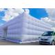 Portable Marquee Inflatable Tent For Car Garage / White Inflatable Cube Tent