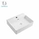 Stylish Solid  Bathroom Countertop Basin Above Counter Rectangular Sink 600mm