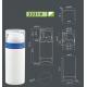 PP plastic cream airless bottle with airless pump, UniAirless dispenser  MACRO round 100 ml