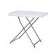Outdoor Portable Folding Table, Simple Rectangular Plastic Dining Table And Chair