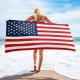 Strand Beach pool Microfiber Swim Towel USA American Flag Thick & Durable