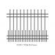 4 rails narrow spacing stright top crimped top crimped 1800mm x 2400mm anti wild beast dog and wolf security steel fence