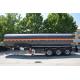 3 axle liquid fuel tanker chemical transport tanker trailer for sale