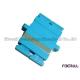 Blue Duplex Fiber Optic Adapter SC To SC Adapter For DX SM Fiber Patch Cord Connection