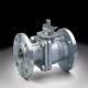 Grey 2 Way Flanged Ball Valve , Actuated Pneumatic Full Bore Ball Valve