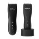 IPX6 Waterproof Body Trimmer Replaceable Ceramic Male Razor Clippers Charging Dock Electric Groin Hair Trimmer