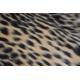 leopard print Mixed Jacquard Long Haired Fur Fabric Acrylic Fake Mink