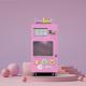 ROHS Coin Operated Cotton Candy Machine 2500W Real Time Monitoring