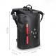 25 Liter PVC Lightweight Waterproof Backpack ,  Waterproof Roll Top Bag With Zipper