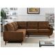 Nordic style Modern simple corner sofa furniture made from China High quality with tufts and tea table function sofas