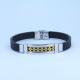 Factory Direct Stainless Steel High Quality Silicone Bracelet Bangle LBI63