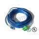 Dark Blue Jacket , LC - SC Connector Fiber Patch Cord , SM OS2 BI , 2 Fiber Zip 2mm OFNR